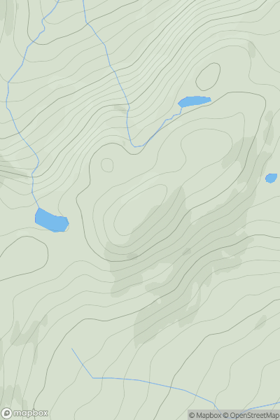 Thumbnail image for Beinn Bhreac [Glen Lyon to Glen Dochart & Loch Tay] showing contour plot for surrounding peak